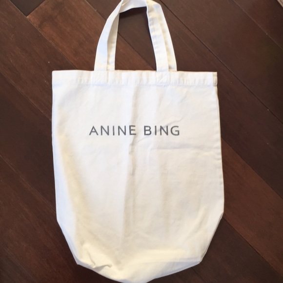 anine bing canvas tote